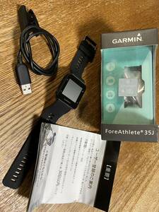 ガーミン/ GARMIN ☆ フォアアスリート35J / ForeAthlete35J ☆ ランニングウォッチ GPS/心拍計/ライフログ/50m防水☆中古 動作確認済