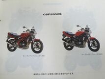 Bandit 250 バンディット GSF250 GJ77A S VS V V VZV 3版 スズキ パーツリスト パーツカタログ 送料無料_画像5