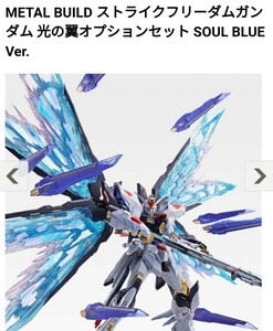 【未開封品】METAL BUILD ストライクフリーダムガンダム 光の翼オプションセット SOUL BLUE Ver.