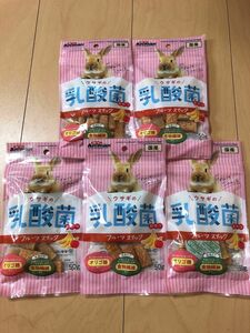 ドギーマン ミニアニマン　ウサギの乳酸菌おやつ　フルーツスナック　５０ｇ5袋セット