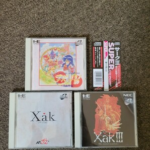 PCエンジン ソフトSUPER CD-ROM フレイ サーク外伝 サーク1・2 サーク3 Xak 中古品の画像1