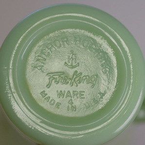 おすすめ！ ファイヤーキング マグ ジェダイ Ｄハンドル 未使用！ 1960年代 耐熱 ミルクガラス コーヒー ビンテージ アンティーク アメリカの画像4