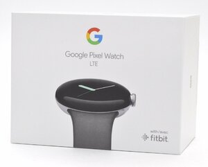 1円～新品未開封未使用 Google Pixel Watch LTE GA04311-TW Polished Silver ステンレス ケース / Charcoal アクティブ バンド 01