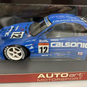 未使用 AUTOart NISSAN SKYLINE R34 JGTC 2001 CALSONIC #12 1/18スケール HOSHINO/MOTOYAMA ミニカー オートアート の画像3