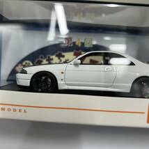 未使用　hpiracing NISSAN SKYLINE GT-R V-Spec N1 (R33) white ミニカー 1/43 アイアイアド　新宿おもちゃカーニバル　8869_画像7