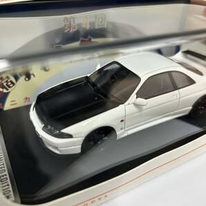 未使用 hpiracing NISSAN SKYLINE GT-R V-Spec N1 (R33) white ミニカー 1/43 アイアイアド 新宿おもちゃカーニバル 8869の画像8