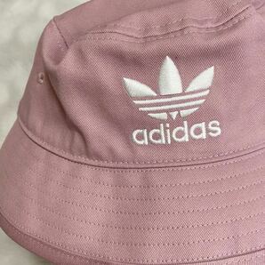 アディダス バケットハット トレフォイル ロゴ 綿100％ ブランド 帽子 レディース フリーサイズ ピンク adidas の画像7
