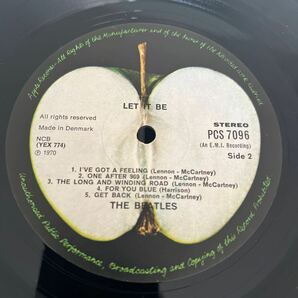 稀少デンマーク盤 3U/2U マザー1/7 beatles ビートルズ LET IT BE レット イット ビー LP レコード の画像3