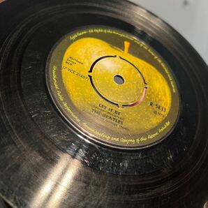 ノルウェー盤 b品 廃盤EP beatles let it be ビートルズ レットイットビー シングル盤 7インチ norwayの画像2