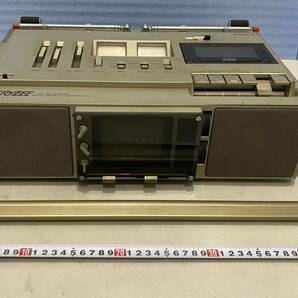 SONY FX-400 白黒テレビ カセット再生 ラジオ ステレオラジカセ 通電確認済 昭和レトロ ジャンク扱いの画像2
