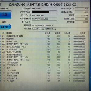 【起動2回 使用0時間】 SAMSUNG ☆ MZNTN512HDJH M.2 SSD 512GB ☆ 3枚 ☆ 正常 ①の画像5