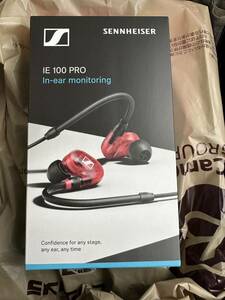 ゼンハイザー　Sennheiser IE 100 PRO RED プロ用モニタリングイヤホン 赤 508942 カナル型 有線イヤホン　中古