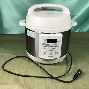 [ almost unused ] electric pressure cooker PC-EMA3 Iris o-yamaIRIS OHYAMA white 3L