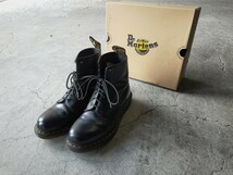 【美品】Dr.Martin 11822 8EYE BOOT UK-8(US9) ブラック 8ホール ブーツ ドクターマーチン レザーシューズ レースアップ VINTAGE_画像1