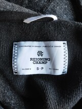 カナダ製【美品】REIGNING CHAMP スウェットパーカー S 杢ブラック レイニングチャンプ サイドジップ チャンピオン VINTAGE Ron Herman_画像2