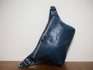  hand made original leather original cow leather *C leather body bag large BL 025