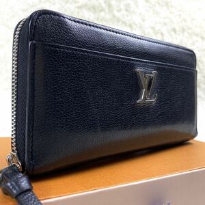 付属品完備 【極美品】ルイヴィトン Louis Vuitton トリヨン ロックミー ジッピーウォレット ブラック 黒 長財布 メンズ 1円 定価約15万