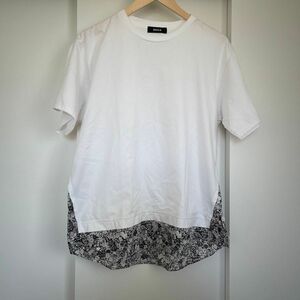 zucca ズッカ　リバティ　白　Tシャツ　xsサイズ 半袖 カットソー ホワイト Tシャツ