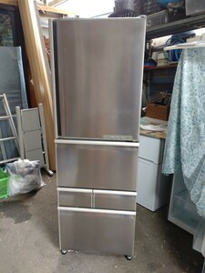 【店頭渡し推奨】日立　ノンフロン冷凍冷蔵庫　R-S40WMV 2006年製　395L　 右開き　 中古　現状渡し　製氷用タンク内フィルター欠　動作品