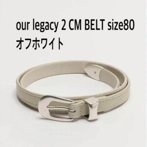 our legacy 2 CM BELT size80 オフホワイト