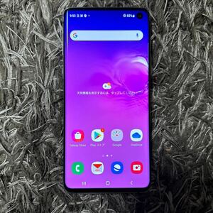 美品 au SAMSUNG Galaxy S10 128GB SIMロック解除済 SCV41 スマートフォン プリズムブラック