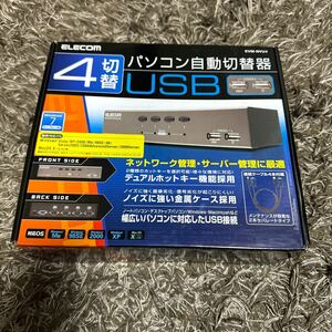 新品未開封 ELECOM エレコム KVM-NVU4 パソコン切替機 KVMスイッチ 4台 VGA USB4PORT PC用品