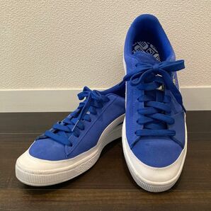 puma プーマ 27.5cm スウェード ブルー ホワイトSUEDE スエード スニーカー