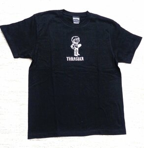 セール15% THRASHER スラッシャー LAST TUES ラストトゥース Tシャツ 半袖 コミカル キャラクター 黒 L TH9140 メンズ レディース