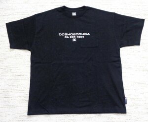 DC shoes ディーシー オーセンティック ロゴプリント ポケット Tシャツ 半袖 黒 M DST242003 メンズ