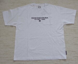 DC shoes ディーシー オーセンティック ロゴプリント ポケット Tシャツ 半袖 白 XL DST242003 メンズ