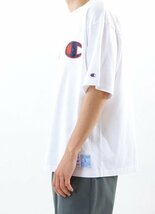 送料無料 Champion チャンピオン アクションスタイル USA C 刺プリント Tシャツ 半袖 綿100% 白 XL C3-Z304 メンズ_画像2