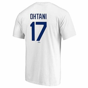 セール15% Fanatics ファナティックス 大谷翔平 ドジャース DODGERS OHTANI 17 Tシャツ 半袖 白 XL ML01-24AS-0002 ユニセックス