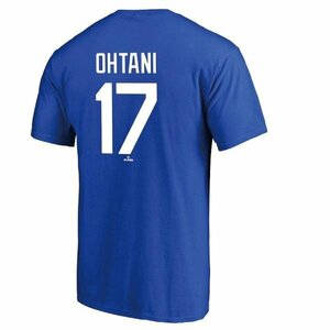 セール15%Fanatics ファナティックス 大谷翔平 ドジャース DODGERS OHTANI 17 Tシャツ 半袖 ロイヤルブルー S ML01-24AS-0002 ユニセックス