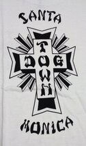 セールDOG TOWN ドッグタウン クロスロゴ サンタモニカ バックプリント Tシャツ 半袖 白 XL 2SSDOCLOG-SM 米国製 メンズ_画像2