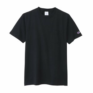 Champion チャンピオン 厚地 ポケットＴシャツ 半袖 アメリカ 綿 コットン 黒 XL C3-X357 メンズ レディース 人気 おすすめ