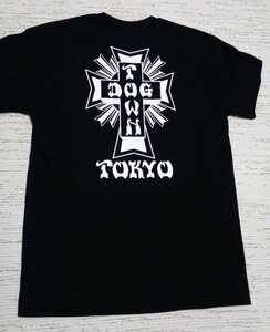 DOG TOWN ドッグタウン DOG TOWN TOKYO バックプリント クロス Tシャツ 半袖 黒 XL DT0101033T メンズ 人気