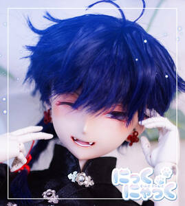 Art hand Auction *Nicknyack*DDH-07 F skin custom head + wig + hand-painted eyes + gauze, doll, character doll, dollfie dream, parts