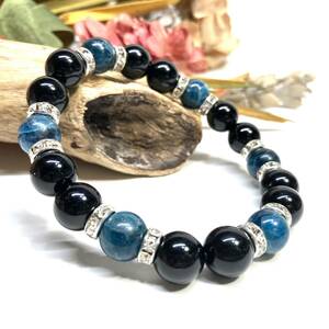 moli on & apatite Power Stone bracele natural stone breath ( silver ) 10mm men's * lady's . except ... amulet 