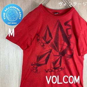 USA古着 VOLCOM 旧タグ90年代　ビッグプリント　半袖Tシャツ　M ビンテージ