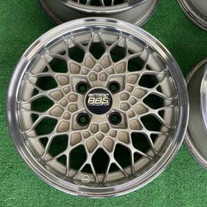 ★鍛造 軽量 BBS 5J +46 PCD100 4H 4本セット!! リム研磨★ISUZU純正オプション 流用等に!!の画像6