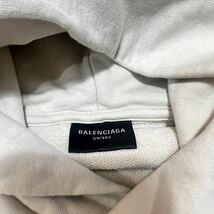 BALENCIAGA (バレンシアガ) 22AW XXXL Hoodie スリーエックスエル 裏地付き ダメージ加工 レイヤードプルオーバーパーカー ベージュ 720406_画像4