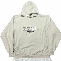 BALENCIAGA (バレンシアガ) 22AW XXXL Hoodie スリーエックスエル 裏地付き ダメージ加工 レイヤードプルオーバーパーカー ベージュ 720406_画像3