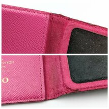 S2552●送料198円～ LOUIS VUITTON ルイヴィトン モノグラム フォリオ X/XS iphone ケース スマホケース ブラウン ピンク系_画像9