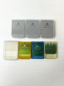 1円〜 PlayStation プレステ メモリーカード ソニー クリアカラー SONY 