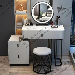  light attaching mirror attaching dresser dresser stool attaching white / gray dressing table set drawer attaching dresser 100cm