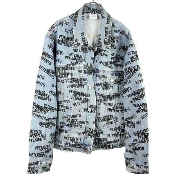【20%OFF】Vetements(ヴェットモン) STAMP WHOLE LOGO DENIM JACKET 22SS (indigo)