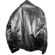 Lewis Leathers AVIAKIT(ルイスレザーズ アヴィアキット) Zip Sleeve Leather Jacket (black)_画像6