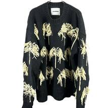 JILSANDER(ジルサンダー) TREE DECORATE DESIGN SWEAT KNIT 23AW (black)_画像2