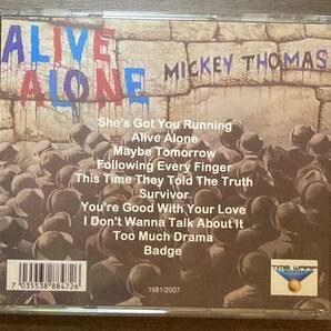 TIME WARP RECORDS【アメリカ産メロハー / メロディックロック】MICKEY THOMAS / Alive Alone 輸入盤 メロディアスハードの画像2