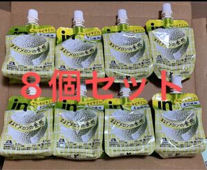 inゼリー フルーツ食感 メロン (150g×8個) 栄養補助ゼリー 10秒チャージ　まるでメロンの食感